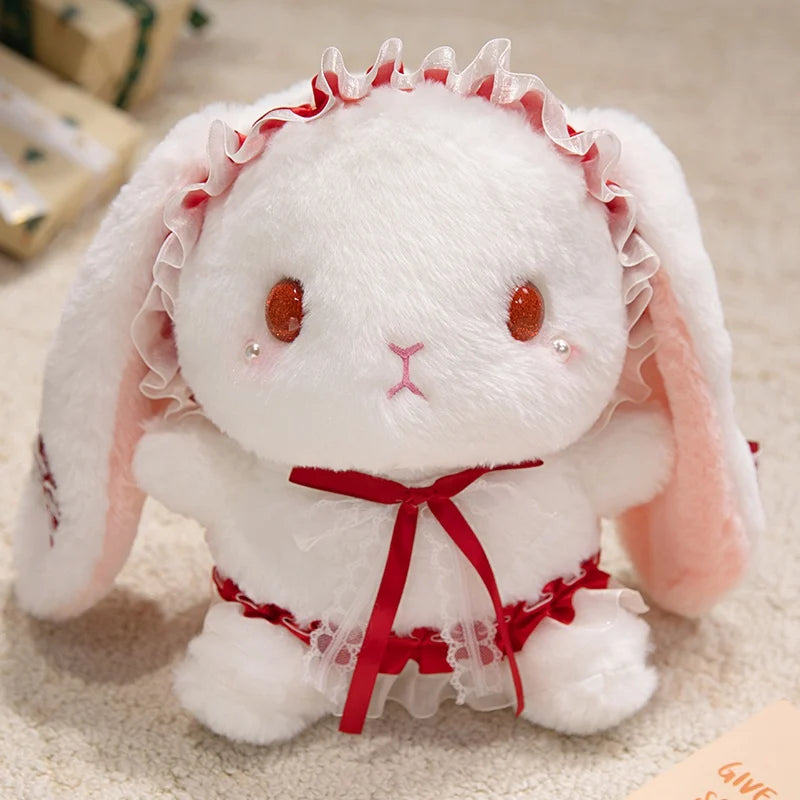 18/25/35cm Cartoon Cute Lolita Rabbit Plush Doll Pillow Color Princess Rabbit Plush Toy Home Decoration Gift For Children