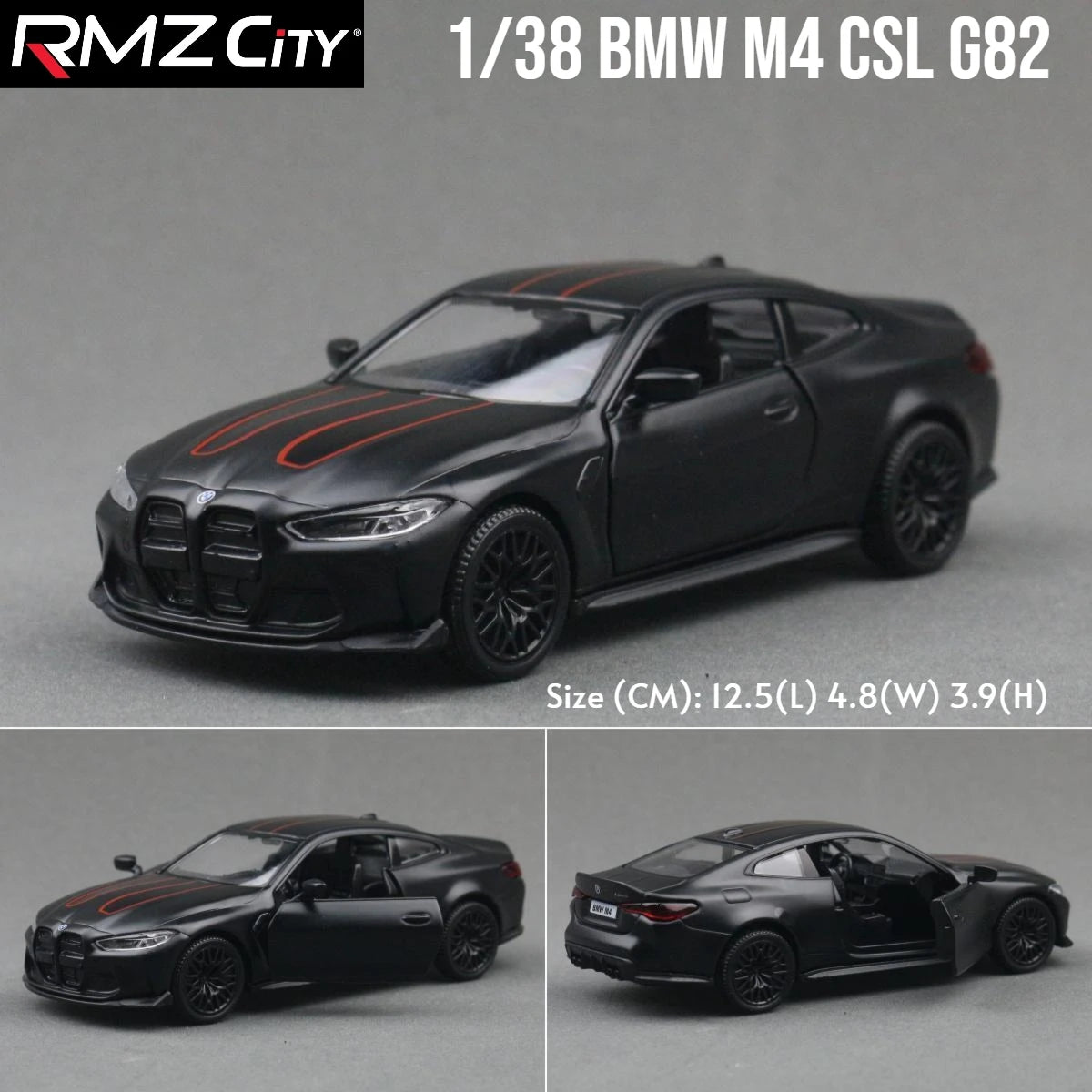 1/36 BMW M2 M3 M4 M5 Toy Car Model For Children RMZ CiTY Diecast Metal Racing Miniature Pull Back Collection Gift Kid Boys