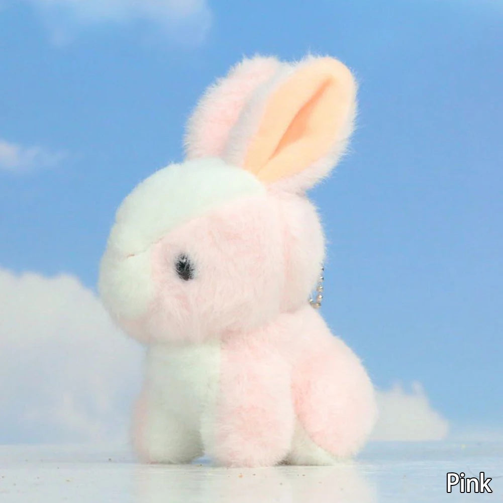 14cm Cute Bunny Cartoon Animal Dolls Stuffed Long Ear Rabbit Soft Plush Toys Sleeping Children Baby Birthday Gift for Kids