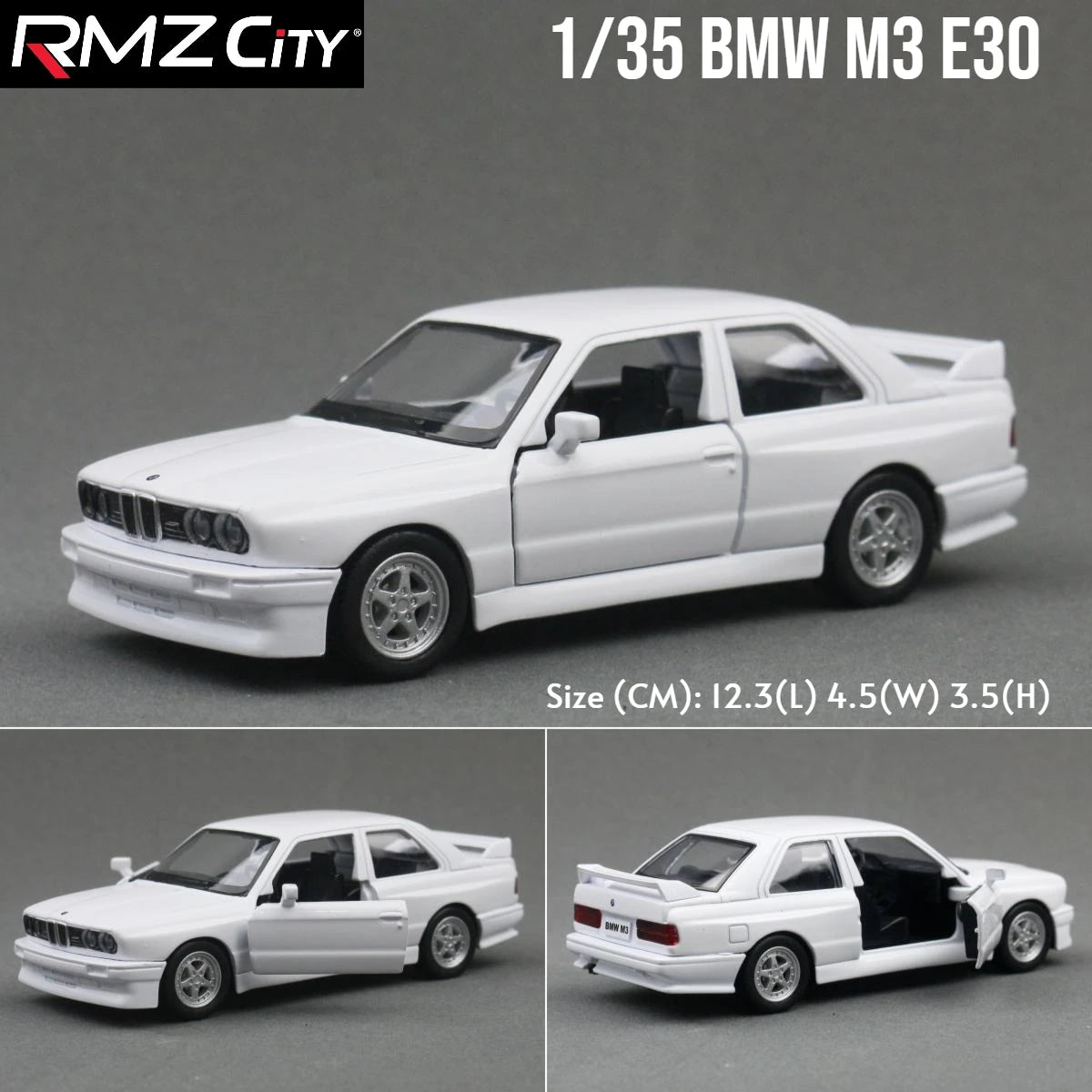 1/36 BMW M2 M3 M4 M5 Toy Car Model For Children RMZ CiTY Diecast Metal Racing Miniature Pull Back Collection Gift Kid Boys