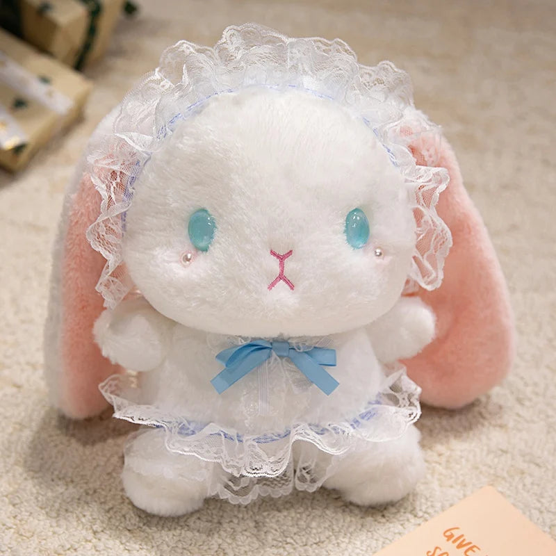18/25/35cm Cartoon Cute Lolita Rabbit Plush Doll Pillow Color Princess Rabbit Plush Toy Home Decoration Gift For Children