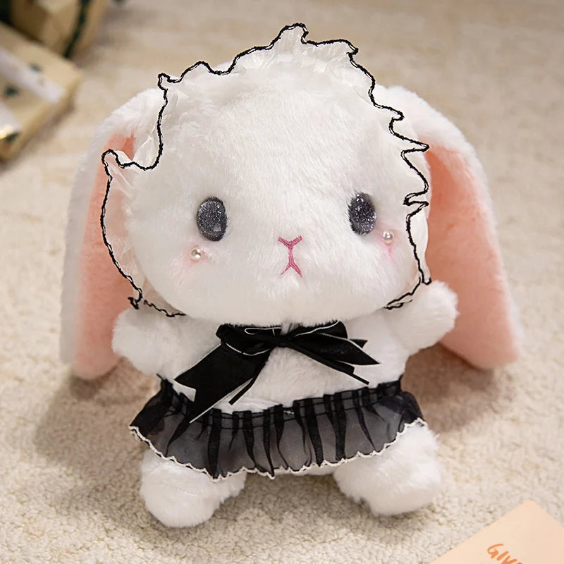 18/25/35cm Cartoon Cute Lolita Rabbit Plush Doll Pillow Color Princess Rabbit Plush Toy Home Decoration Gift For Children